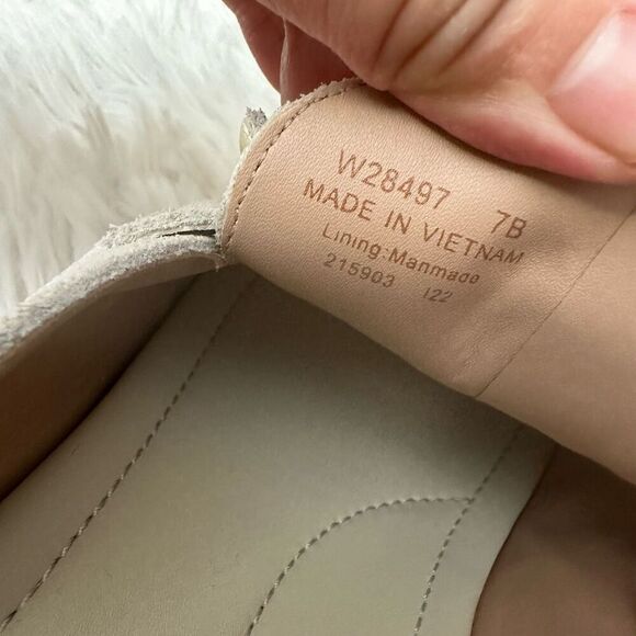 COLE HAAN All Day Bow Suede Clogs in Cream Platform Heel size 7B Womens‎ - Picture 5 of 9